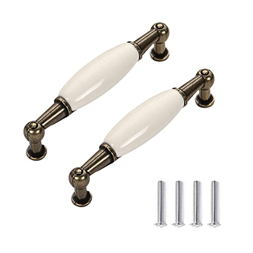 FEEIMOL 2 Stück Keramik Schrankgriff Vintage Schubladengriff Möbelgriff Antik Bogengriffe Türknöpfe Küchengriff Schrank Griffe Ziehgriff 96mm FEEIMOL 2 Stück Keramik Schrankgriff Vintage Schubladengriff Möbelgriff Antik Bogengriffe Türknöpfe Küchengriff Schrank Griffe Ziehgriff 96mm von FEEIMOL