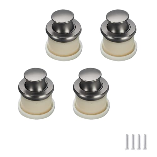 FEEIMOL 4 Stück Tatami Embedded Griff Unsichtbare Schubladengriffe mit Druckknopf Push Button Catch Door Lock Schrankgriffe Möbelgriffe Türgriff Griffe für Küchenschränke Einzelloch von FEEIMOL