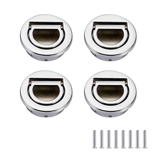 FEEIMOL 4 Stück Tatami Versteckt Griffe Embedded Zugring Griff Rund Flush Hatch Locker Versteckter Griff Griffmulden für Schubladen Schrank Unsichtbare Griffe Möbelknöpfe FEEIMOL 4 Stück Tatami Versteckt Griffe Embedded Zugring Griff Rund Flush Hatch Locker Versteckter Griff Griffmulden für Schubladen Schrank Unsichtbare Griffe Möbelknöpfe von FEEIMOL