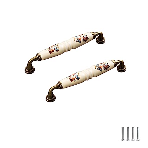 FEEIMOL 4 Stück Vintage Keramik Griffe Schrankgriffe Schubladegriff Möbelgriffe Türknöpfe Bogengriffe Möbelknöpfe Griffe für Küchenschrankgriffe128mm FEEIMOL 4 Stück Vintage Keramik Griffe Schrankgriffe Schubladegriff Möbelgriffe Türknöpfe Bogengriffe Möbelknöpfe Griffe für Küchenschrankgriffe128mm von FEEIMOL