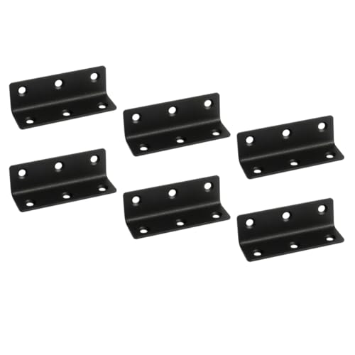 FEEIMOL 6 Stück Winkelverbinder Edelstahl Winkel Verbinder 90 Grad L Form Klammern Schwerlastwinkel Lochwinkel Holzverbinder Halterungen für Holzmöbel Tisch Stuhl Schwarz 27x80mm FEEIMOL 6 Stück Winkelverbinder Edelstahl Winkel Verbinder 90 Grad L Form Klammern Schwerlastwinkel Lochwinkel Holzverbinder Halterungen für Holzmöbel Tisch Stuhl Schwarz 27x80mm von FEEIMOL