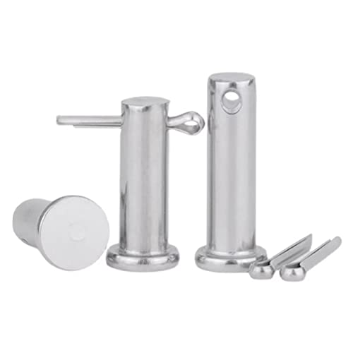 FEEIMOL Edelstahl Einzelloch Gabelkopf-Stifte und Splinte Haarnadel-Sortiment-Set M4x20mm (10 Stück) von FEEIMOL