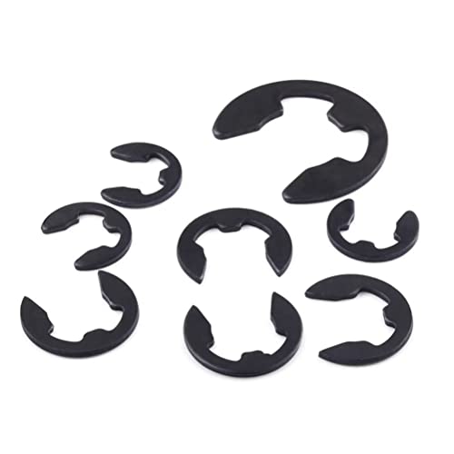 FEEIMOL Manganstahl E-Clip Sicherungsring Externer/Interner Sprengring 8mm (100 Stück) von FEEIMOL