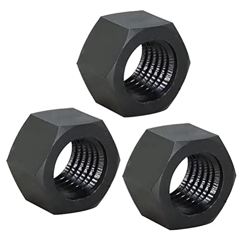 FEEIMOL Nylon Sechskantmuttern Hex Nut Kunststoff Muttern Schwarz M2 (100 Stück) von FEEIMOL