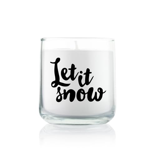 Feel Good Candle | Duftkerze im Glas | Windlicht | Kerze als Geschenk und zur Dekoration (Zimt - Orange, Let it snow) von FEEL GOOD CANDLE