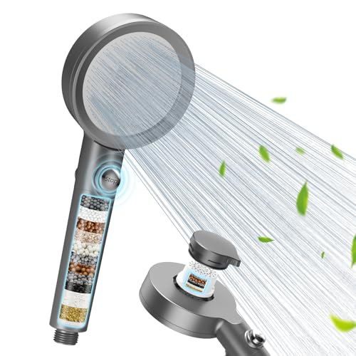 Duschkopf mit Filter Gegen Chlor und Schwermetall für Hartes Wasser, FEELSO Duschbrause mit Schlauch 1,5M und 110 mm Groß Brausekopf kommt Sanftes Wasser ohne zu Kribbeln Duschkopf mit Filter Gegen Chlor und Schwermetall für Hartes Wasser, FEELSO Duschbrause mit Schlauch 1,5M und 110 mm Groß Brausekopf kommt Sanftes Wasser ohne zu Kribbeln von FEELSO
