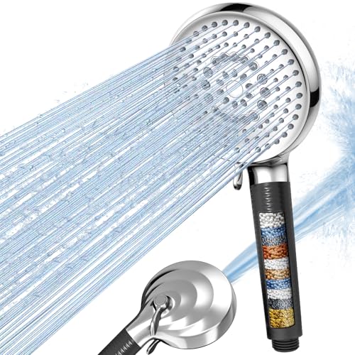Duschkopf mit Filter Gegen Kalk und Chlor, FEELSO Große Duschbrause mit 1,5M Schlauch und 9 Strahlarten Hochdruck Handbrause mit Filtration in 20 Schichten für Wassereinsparung Duschkopf mit Filter Gegen Kalk und Chlor, FEELSO Große Duschbrause mit 1,5M Schlauch und 9 Strahlarten Hochdruck Handbrause mit Filtration in 20 Schichten für Wassereinsparung von FEELSO