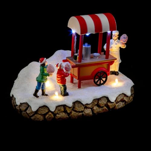 FEERIC CHRISTMAS Fééric Lights and Christmas – Weihnachtsdorf mit Zuckerwatte, Mehrfarbig, L von FEERIC CHRISTMAS