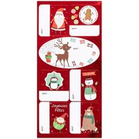 Bogen dekorierte Geschenkanhänger 11x26,8cm selbstklebend sortiert - Bogen dekorierte Geschenkanhänger 11x26,8cm selbstklebend sortiert - von FÉÉRIC LIGHTS AND CHRISTMAS