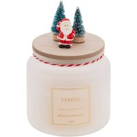 Duftkerze verzierter Deckel 330g sortiert - Weiß Duftkerze verzierter Deckel 330g sortiert - Weiß von FÉÉRIC LIGHTS AND CHRISTMAS