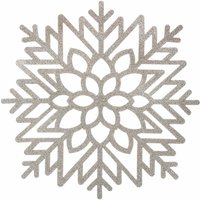 Platzmatte mit Glitter snowflake von FÉÉRIC LIGHTS AND CHRISTMAS