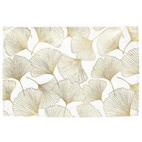 Ginko-Untersetzer 45x30 cm weiß/gold von FÉÉRIC LIGHTS AND CHRISTMAS