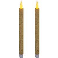 LED-Stabkerzen Colorama de Noël 2er-Set - Doré 2 LED-Stabkerzen Colorama de Noël 2er-Set - Doré 2 von FÉÉRIC LIGHTS AND CHRISTMAS