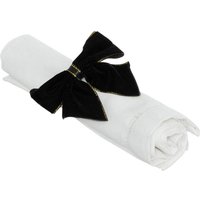 Serviettenring mit schwarzer Schleife, 2er-Set von FÉÉRIC LIGHTS AND CHRISTMAS