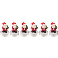 Teelichter Weihnachtsmänner, 6er-Set von FÉÉRIC LIGHTS AND CHRISTMAS