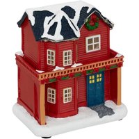 Beleuchtetes Dorf Haus Stiefel 5 LEDs sortiert - Beleuchtetes Dorf Haus Stiefel 5 LEDs sortiert - von ATMOSPHERA