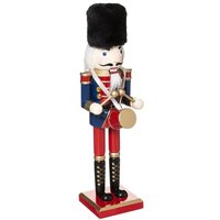 Weihnachtsfigur Nussknacker, Holz, 25 cm von FÉÉRIC LIGHTS AND CHRISTMAS