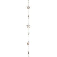 Fééric Lights And Christmas - Weihnachtsgirlande aus Holz mit Sternenmotiven aus Fell 150 cm - Trinken von FÉÉRIC LIGHTS AND CHRISTMAS