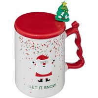 Weihnachtstasse mit Löffel und Deckel, 350 ml Weihnachtstasse mit Löffel und Deckel, 350 ml von FÉÉRIC LIGHTS AND CHRISTMAS