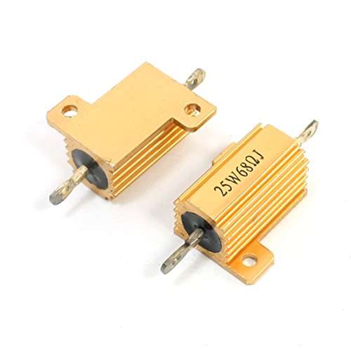 FEETOX 25W 68 Ohm axia-l Drahtgewickelter Aluminiumgehäusewiderstand Goldton 2 STK. (25W 68 Ohm axia-l Drahtgewickelter Aluminiumgehäusewiderstand Goldton 2 STK DIY FEETOX 25W 68 Ohm axia-l Drahtgewickelter Aluminiumgehäusewiderstand Goldton 2 STK. (25W 68 Ohm axia-l Drahtgewickelter Aluminiumgehäusewiderstand Goldton 2 STK DIY von FEETOX