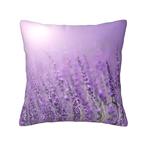 FEETOX Romantisches violettes Lavendel-Kissen, 50,8 x 50,8 cm, vielseitiger Kissenbezug – Ganzjahres-Komfort für Ihre Heimdekoration von FEETOX