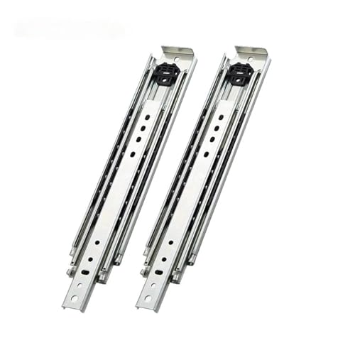 1 Paar robuste 76-mm-Schubladenschienen – 220 kg Vollauszug for Schränke/Wandschränke, reibungsloser/leiser Betrieb(20 Inch) von FEFEF