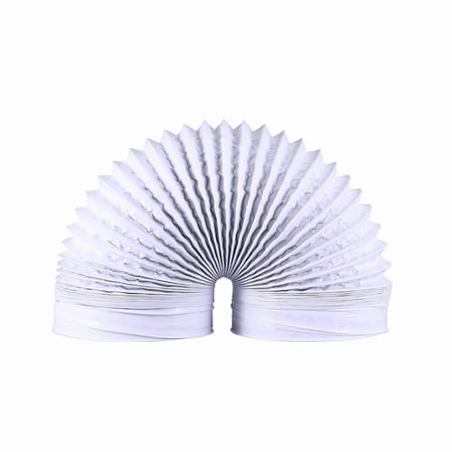 1 Stück 200 mm PVC-Aluminiumfolien-Lüftungsrohr – flexibler, einziehbarer Rauchkanal for Küchenabluft, Heizungs-, Lüftungs- und Klimatechnik und mehr(4m) von FEFEF