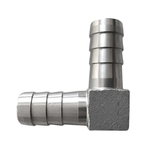 1 Stück 90-Grad-L-förmiger Winkelverbinder aus Edelstahl 304 for Schlauchanschluss – mehrere verschiedene Größen for Wasser, Gas, Öl(10mm) von FEFEF