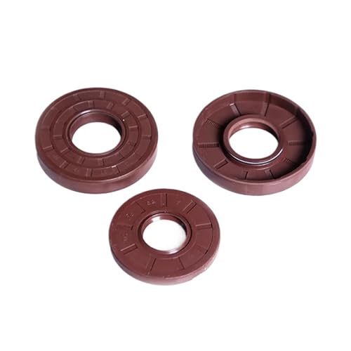 1 Stück Fluorkautschuk-Öldichtung mit Eisenskelett – Hochtemperatur-TC-Doppellippendichtung for Drehwellen (ID 40–45 mm)(40x52x8) von FEFEF