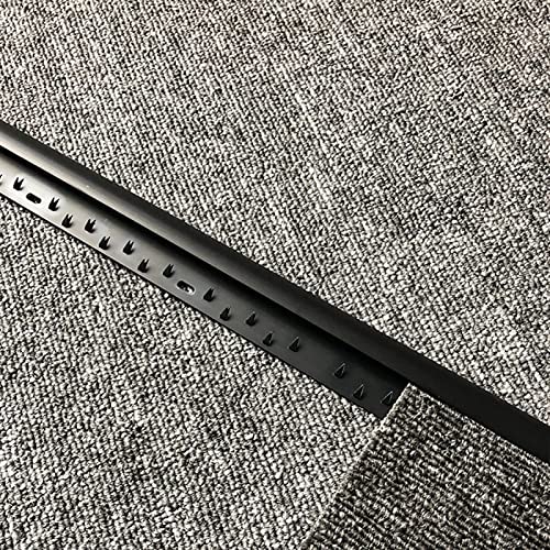 1 Stück Metall-Teppichkantenleiste – langlebige Übergangsschwellenleiste aus Aluminiumlegierung for eine reibungslose Verbindung zwischen Teppich und Boden(Black) von FEFEF