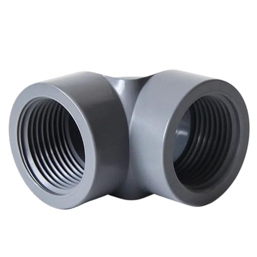 1 Stück PVC-Gewindestopfen – 20 mm bis 32 mm Rohrkappenadapter for Sanitärinstallationen – langlebiger Winkelverbinder for Aquarien und Gärten(Gray,20mm) von FEFEF