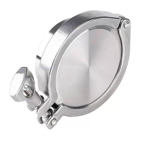 1-teiliges SS304 Sanitär-Tri-Clamp-Endkappenset – 1,5" bis 2" mit Silikondichtung for die Bier-, Milch- und Pharmaindustrie(32mmx50.5) von FEFEF