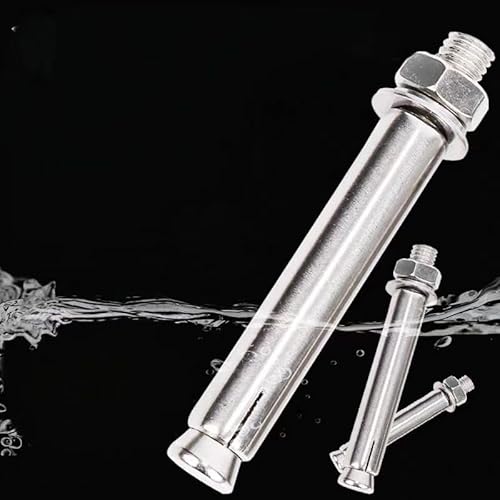 304 Edelstahl-Spreizbolzen-Set – 10 Stück M8×50 mm bis M8×200 mm for Beton- und Mauerwerksanwendungen(M8x120mm) von FEFEF