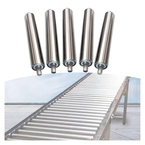 5er-Pack 2" Förderrollen aus Edelstahl - 24" lange, nicht angetriebene Ersatzrollenwelle for Heimwerker und gewerbliche Nutzung(L200MM) von FEFEF