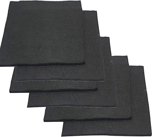 6 Stück hochreine Kohlenstoff-Graphit-Filzplatten – for Schulexperimente, Wärmedämmung und chemische Anwendungen(8 * 100 * 100mm) von FEFEF