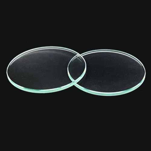 6-teiliges transparentes, rundes, flaches Glaslinsen-Set – 23 mm – 34 mm – optische Glaslinsen for SST40-Taschenlampe(21mm x 1.5mm) von FEFEF