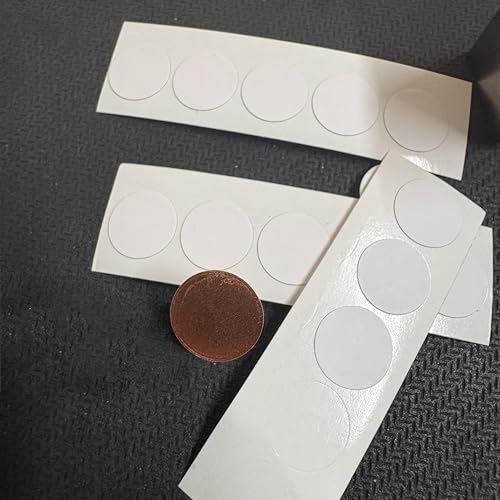 Doppelseitiger leitfähiger Kohlenstoff-/Kupferfolienaufkleber for die SEM/EDS-Mikroskopie – Hohe Leitfähigkeit und selbstklebende Rückseite(Dia.12mm Copper (T 0.09mm) 100PC) von FEFEF