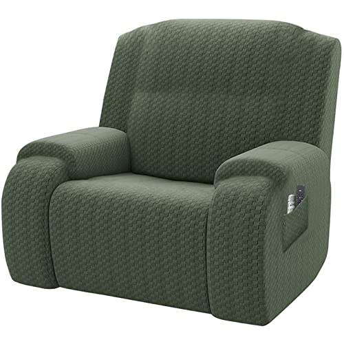 FEFEF 1 Stück All-Inclusive-Überzug for übergroße Stretch-Liegestühle – Rutschfester, weicher Möbelschutz for elektrische Liegestühle(Dark Green) von FEFEF
