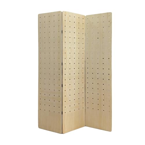 FEFEF Faltbarer Raumteiler mit Stecktafel, 4 Paneele – vielseitiger Trennwandschirm for Privatsphäre und Präsentation(Style 1 180x40cm-3 Panel) von FEFEF