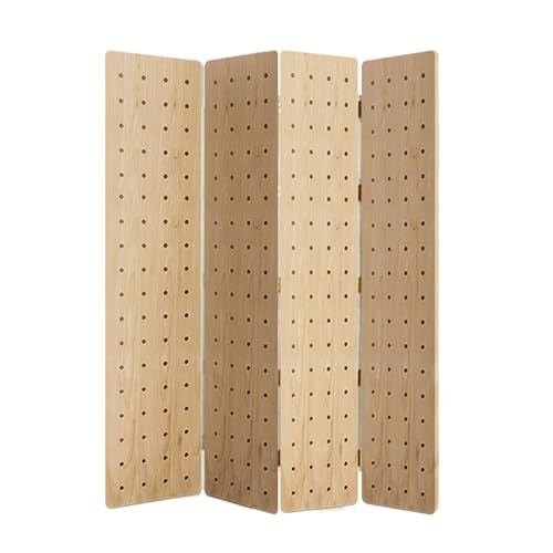 FEFEF Faltbarer Raumteiler mit Stecktafel, 4 Paneele – vielseitiger Trennwandschirm for Privatsphäre und Präsentation(Style 1 180x40cm-4 Panel) von FEFEF
