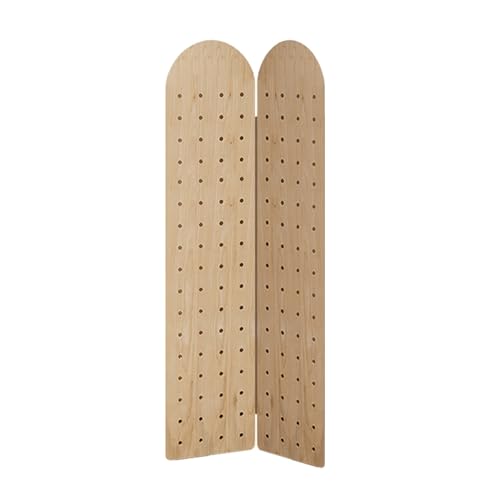 FEFEF Faltbarer Raumteiler mit Stecktafel, 4 Paneele – vielseitiger Trennwandschirm for Privatsphäre und Präsentation(Style 2 180x40cm-2 Panel) von FEFEF