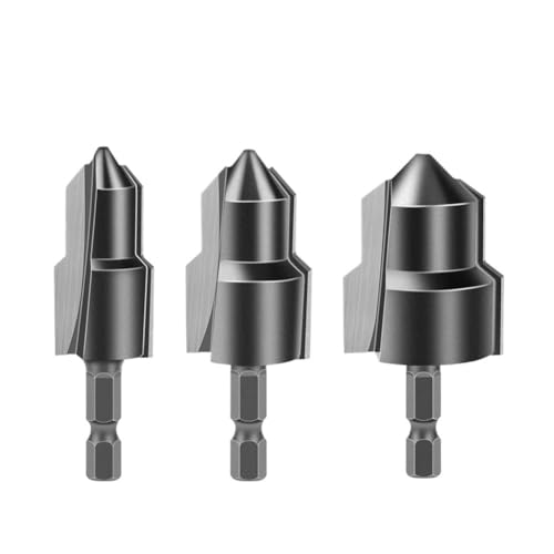 FEFHFKZCZZ 1–3 Stück PPR-Hebe-Stufenbohrer mit Wolframstahlklinge, Sechskantschaft-Wasserrohr-Verbindungswerkzeug 20/25/32 mm(3Pcs) von FEFHFKZCZZ