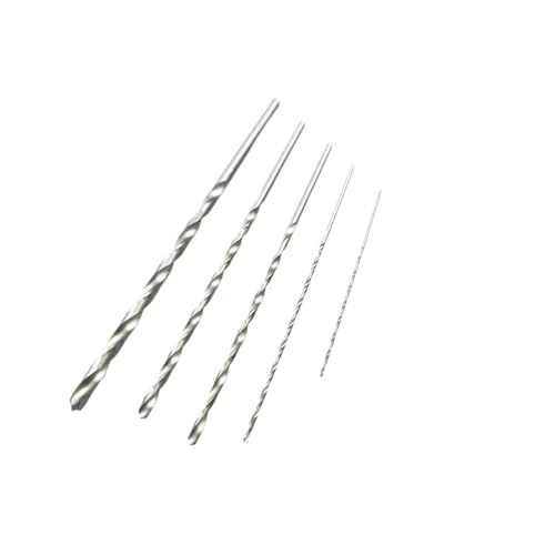 FEFHFKZCZZ 10/20 Stück verlängerter Bohrer, HSS, Mini-Spiralbohrer mit geradem Schaft, 0,5–3,2 mm, 60/80/100/120(20pcs 0.5mmx80L) von FEFHFKZCZZ