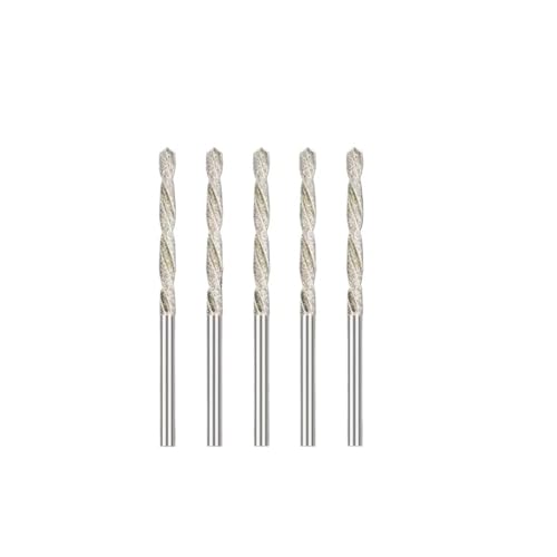 FEFHFKZCZZ 5/10 stücke Diamant Beschichtete Bohrer 0,8mm-4,0mm Micro HSS Spiralbohrer for Fliesen Stein Marmor Ziegel Loch Bohren(5pcs 1.2mm) von FEFHFKZCZZ