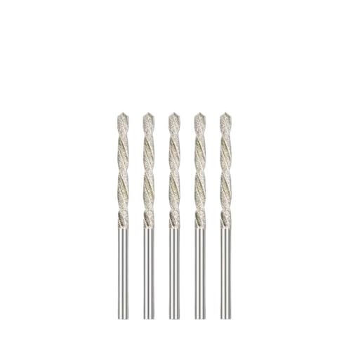 FEFHFKZCZZ 5/10 stücke Diamant Beschichtete Bohrer 0,8mm-4,0mm Micro HSS Spiralbohrer for Fliesen Stein Marmor Ziegel Loch Bohren(5pcs 2.5mm) von FEFHFKZCZZ