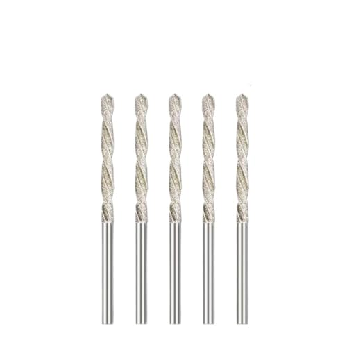 FEFHFKZCZZ 5/10 stücke Diamant Beschichtete Bohrer 0,8mm-4,0mm Micro HSS Spiralbohrer for Fliesen Stein Marmor Ziegel Loch Bohren(5pcs 4.0mm) von FEFHFKZCZZ
