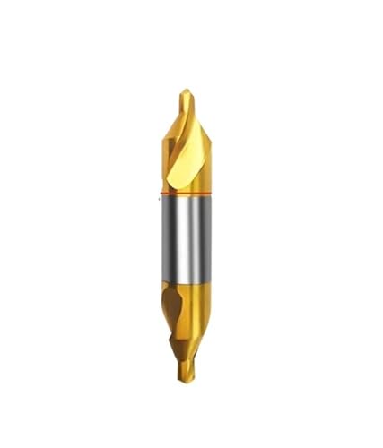 FEFHFKZCZZ 60 ° M35 Kobaltbeschichteter Titan-Zentrierbohrer 1-6 Mm, Edelstahl-Metall-Anfaspositionierungs-CNC-Drehmaschinenbohrer(A2.5x6mm,10pcs) von FEFHFKZCZZ