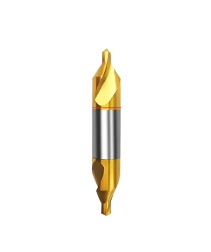 FEFHFKZCZZ 60 ° M35 Kobaltbeschichteter Titan-Zentrierbohrer 1-6 Mm, Edelstahl-Metall-Anfaspositionierungs-CNC-Drehmaschinenbohrer(A2x5mm,5pcs) von FEFHFKZCZZ