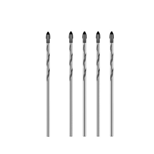 FEFHFKZCZZ Fliesenstanzer, Wandbohrer, Glaszementbetonbohrer, Legierung, hohe Härte, Triangulatorbohrer, Multifunktionswerkzeuge(5PCS-3mm) von FEFHFKZCZZ