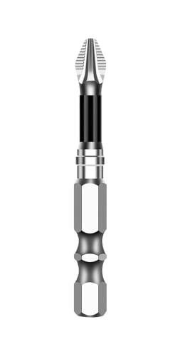 FEFHFKZCZZ K5 Rutschfester Bit mit hoher Härte S2 Starker magnetischer 5A Schwarzer rutschfester Kreuzkopf-Bohrer-Elektroschraubendreher-Bit(50L) von FEFHFKZCZZ